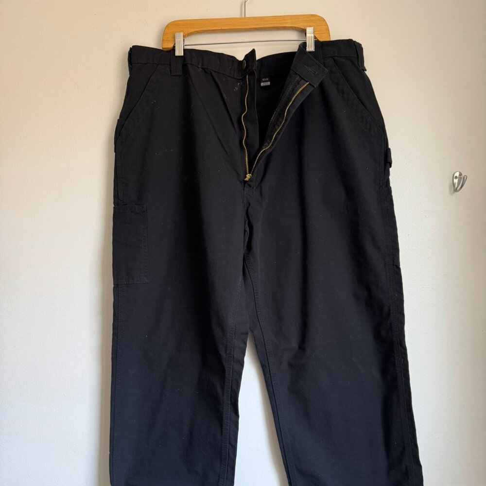 Carhartt Men's Black Washed Duck Utility Work Pant